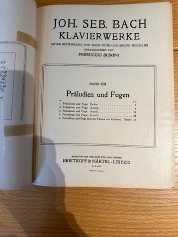 Bach-Busoni, Klavierwerke Busoni beschikbaar voor biedingen