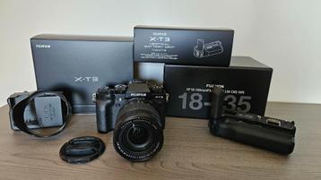 Fujifilm x-t3 + vertical batterygrip + Fujinon 18-135mm beschikbaar voor biedingen