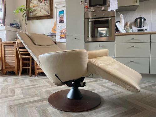Zero Gravity design relax fauteuil vintage Modi Scandinavia, Huis en Inrichting, Fauteuils, Zo goed als nieuw, Hout, Leer, Ophalen
