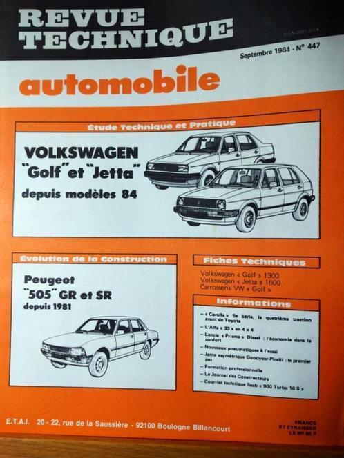 RTA - Volkswagen Golf et Jetta - Revue technique automobile, Autos : Divers, Modes d'emploi & Notices d'utilisation, Enlèvement ou Envoi