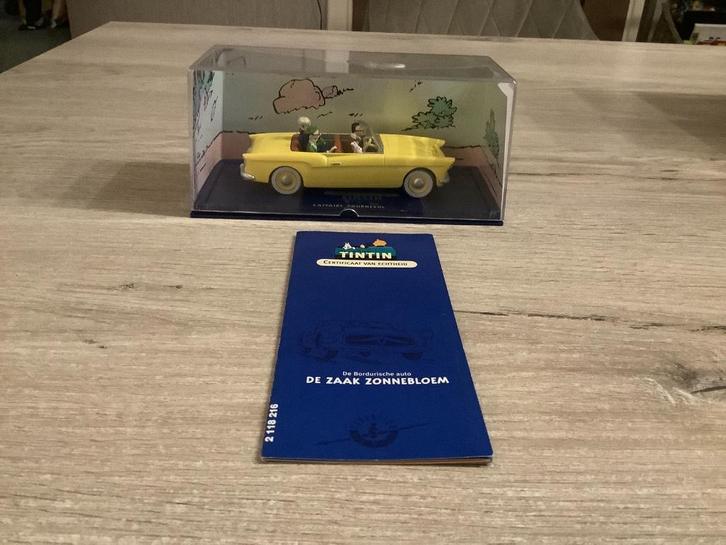 Kuifje miniatuur auto de zaak zonnebloem (Schaal 1/43), Verzamelen, Stripfiguren, Nieuw, Beeldje of Figuurtje, Kuifje, Ophalen of Verzenden