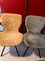 2 fluwelen stoelen, samen €15., Huis en Inrichting, Stoelen, Ophalen, Zo goed als nieuw