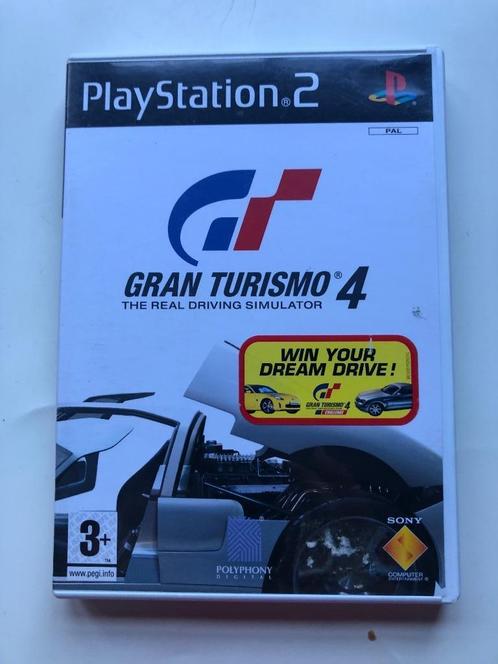 PS2 Gran Tourisme 4 + originele sticker, Games en Spelcomputers, Games | Sony PlayStation 2, Zo goed als nieuw, Racen en Vliegen