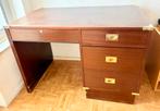 Mooi houten bureau in bootstijl, Huis en Inrichting, Bureaus, Ophalen, Gebruikt, Bureau