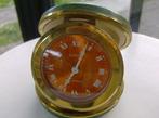 Vintage reiswekker - 2 jewels - Europa - Groen Werkt perfect, Antiek en Kunst, Ophalen of Verzenden