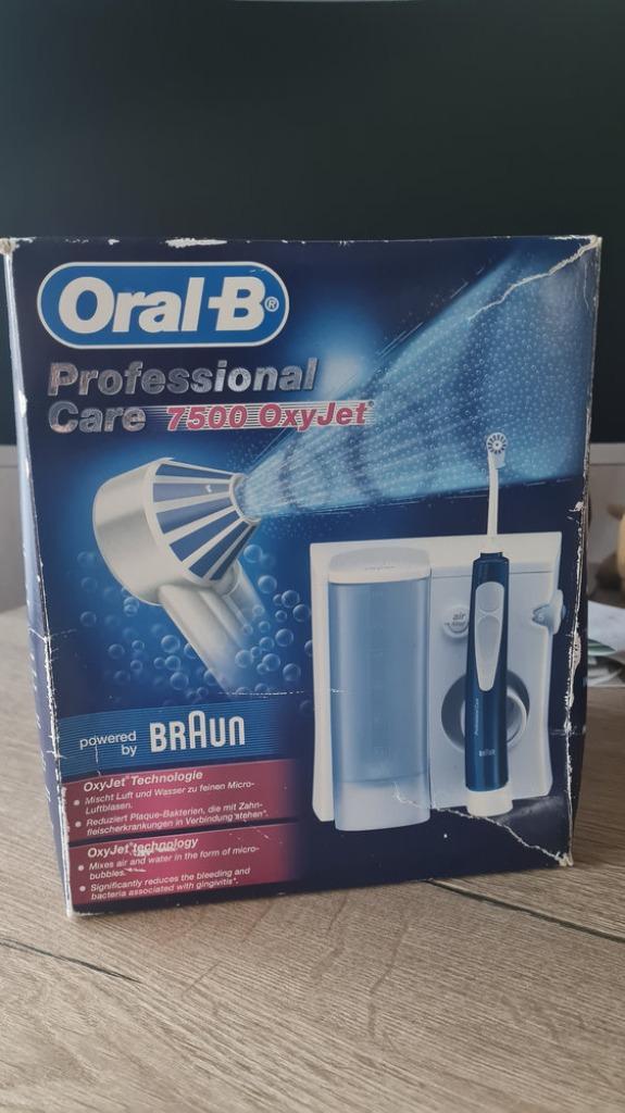 Hygiene waterspoeling mond - Oral-B 7500 Oxyjet, Elektronische apparatuur, Persoonlijke Verzorgingsapparatuur, Zo goed als nieuw