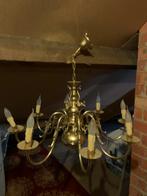 Koperen luster, Huis en Inrichting, Lampen | Kroonluchters, Ophalen, Gebruikt