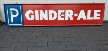 Origineel Emaillebord Ginder Ale  beschikbaar voor biedingen