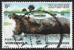 1 Postzegel Zaïre Jaar 1982 Nationaal Park Virunga, Postzegels en Munten, Postzegels | Afrika, Ophalen of Verzenden, Overige landen