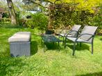 Hartman tuinset 2 stoelen, loungebank met kussen & tafeltje, Tuinset, Ophalen