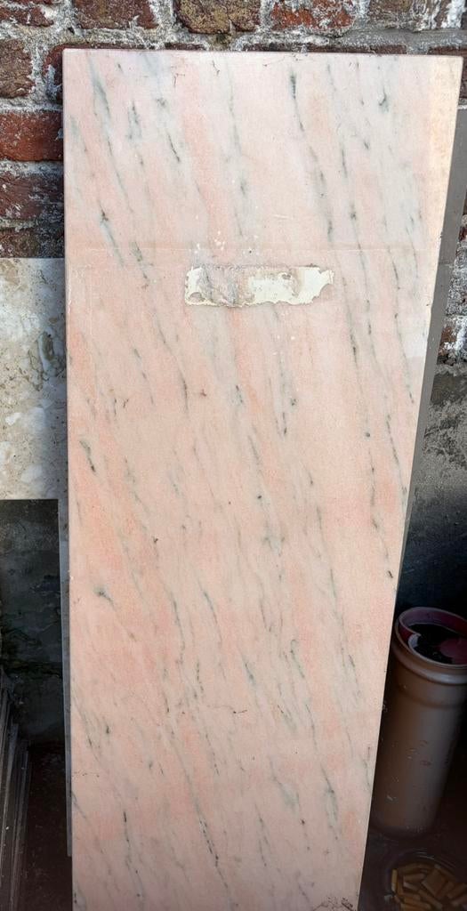 Marmeren plaat- Rosa Aurora Pink, Doe-het-zelf en Bouw, Platen en Panelen, Gebruikt, Ophalen