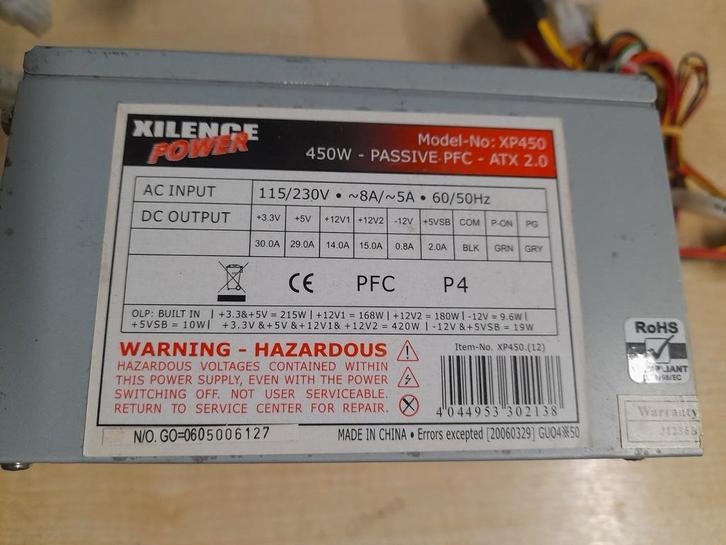 PSU computer voedingen, Informatique & Logiciels, Alimentations internes, Utilisé, Enlèvement ou Envoi