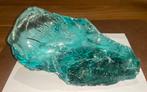 Groot decoratief stuk groen glas - 4420gram zwaar - 28x11x14, Antiek en Kunst, Ophalen of Verzenden