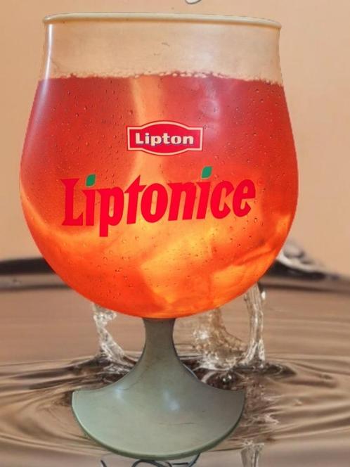 Vintage Liptonice, Lipton Ice Tea lichtreclame, lichtbak🧉, Collections, Marques & Objets publicitaires, Utilisé, Table lumineuse ou lampe (néon)