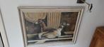 Kader in glas met windhond, Ophalen