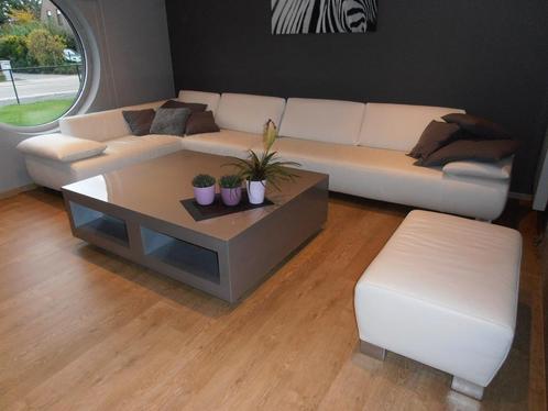 Gratis lederen salon, Huis en Inrichting, Zetels | Zetels, Gebruikt, Hoekbank, Vierpersoons of meer, 300 cm of meer, 150 cm of meer