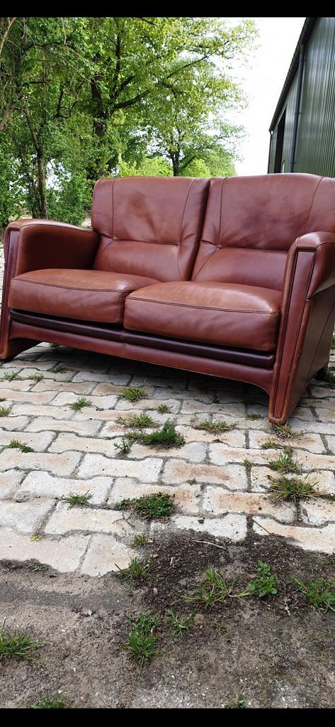 Jugendstil lederen bank, Antiek en Kunst, Antiek | Meubels | Stoelen en Sofa's, Ophalen