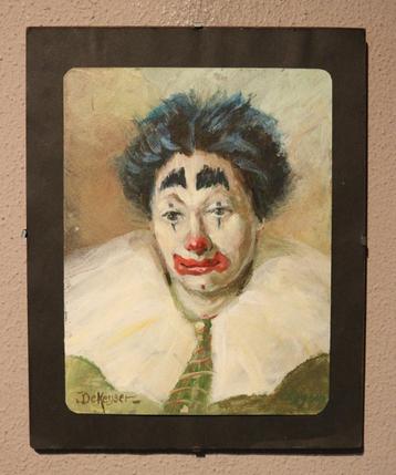 Portret van een clown beschikbaar voor biedingen