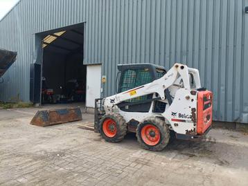 Bobcat s590 schranklader skid steer loader bucket, forks beschikbaar voor biedingen