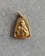 Médaillon, pendentif Jésus Sacré Coeur - plaque or, plaqué o, Antiquités & Art, Enlèvement ou Envoi