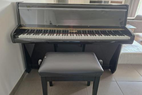 zwarte buffetpiano Schimmel, Muziek en Instrumenten, Piano's, Gebruikt, Piano, Zwart, Hoogglans, Ophalen