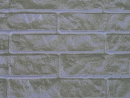 plastieken plaat met natuursteen muur imitatie uit de DDR, Huis en Inrichting, Stoffering | Behang, Beige, 50 tot 75 m², Ophalen of Verzenden