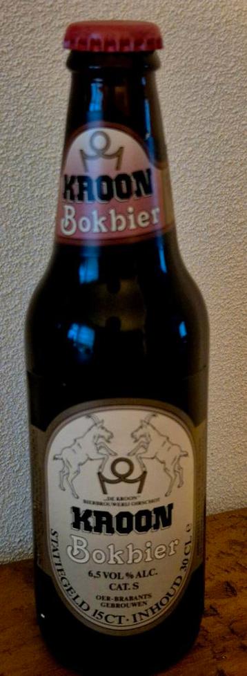 oude 0,30 Ltr Kroon Bokbier uit 1990 collector's item beschikbaar voor biedingen
