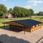 Buitenstal met 5 paardenboxen, opslagruimte en overkapping, Dieren en Toebehoren, Weidegang, 4 paarden of pony's of meer