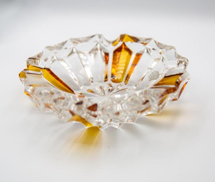 Vintage Art Deco kristallen asbak, Antiek en Kunst, Antiek | Glaswerk en Kristal, Ophalen of Verzenden