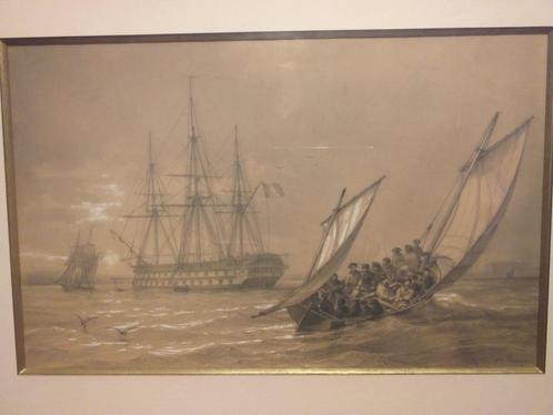 schilderij, Antiek en Kunst, Kunst | Schilderijen | Klassiek, Ophalen of Verzenden