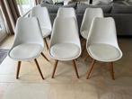6 stoelen te koop: Scandinavisch design, Huis en Inrichting, Ophalen, Wit, Scandinavisch, Zo goed als nieuw