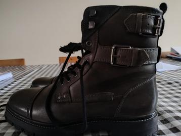 Piere One gewatteerde lederen boots