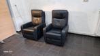 deux fauteuils relax électriques couleur noire en vrai cuir, Divers, Matériel Infirmier, Comme neuf, Enlèvement ou Envoi
