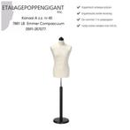 Paspoppen -Buste met Ronde Poot en knop, Hoezen div. Kleuren, Overige kleuren, Nieuw, Ophalen of Verzenden, ETALAGEPOPPENGIGANT.NL