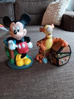 Mickey mouse & Disney tijger spaarpot, Comme neuf, Mickey Mouse, Enlèvement ou Envoi