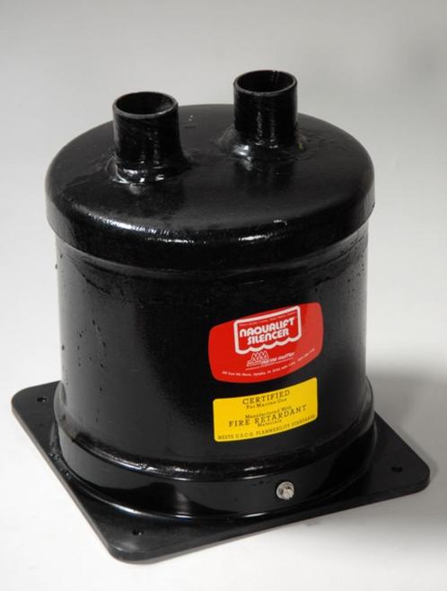 Naqualift Silencer, 50mm aansluiting, afm 27x27x32 hoog NIEU, Watersport en Boten, Bootonderdelen, Nieuw, Ophalen