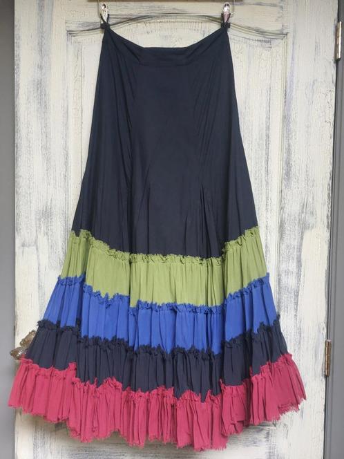 CORA KEMPERMAN flamencorok., Kleding | Dames, Rokken, Zo goed als nieuw, Maat 36 (S), Zwart, Onder de knie, Verzenden
