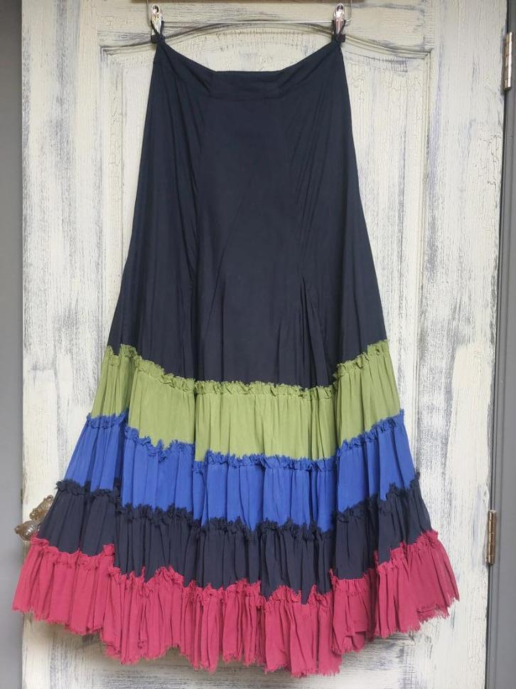 CORA KEMPERMAN flamencorok., Kleding | Dames, Rokken, Zo goed als nieuw, Maat 36 (S), Zwart, Onder de knie, Verzenden