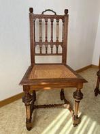 stoelen, Huis en Inrichting, Stoelen, Riet of Rotan, Gebruikt, Bruin, Vijf, Zes of meer stoelen