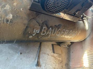 Bauger 200 compressor, Enlèvement, 200 à 400 litres/min, Utilisé, 6 à 10 bars