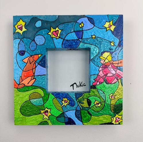 Frame "De Kleine Prins”, Antiek en Kunst, Kunst | Schilderijen | Abstract, Ophalen of Verzenden