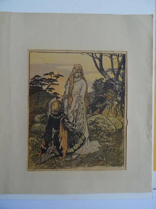 Tristan en Isolde Tristan et Yseult Armand Silvestre 1897 !, Antiek en Kunst, Kunst | Overige Kunst, Ophalen of Verzenden