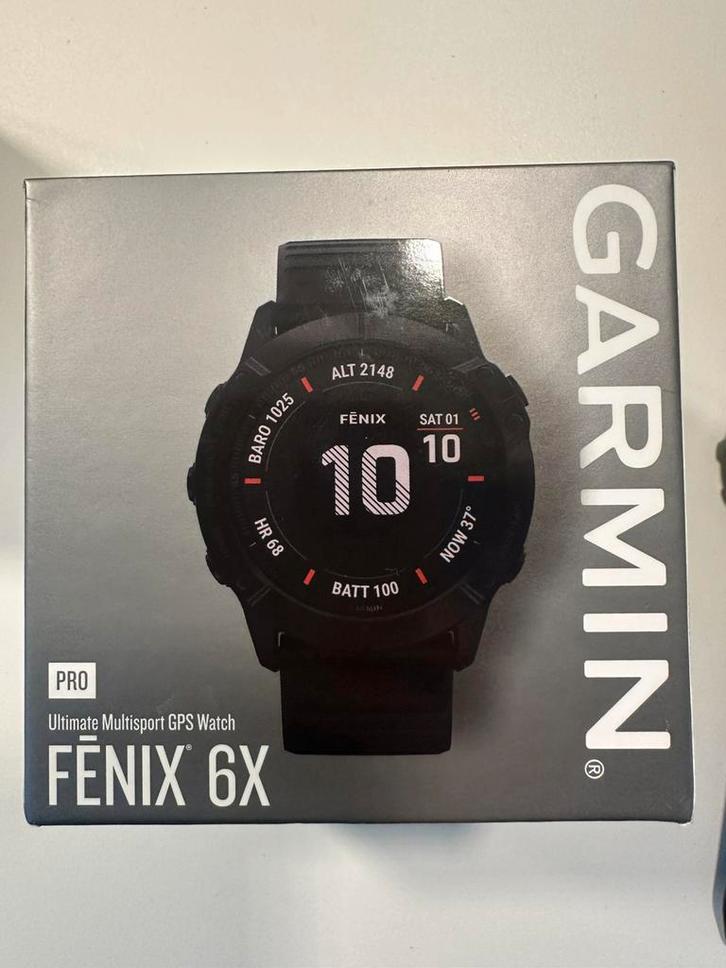 Garmin Fenix 6X Pro, Handtassen en Accessoires, Sporthorloges, Zo goed als nieuw, Ophalen