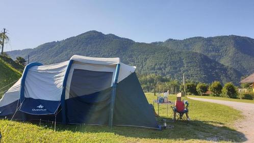 Grote opblaasbare tent quechua Air second 5.2 fresh & Black, Caravans en Kamperen, Tenten, tot en met 5, Zo goed als nieuw, Ophalen