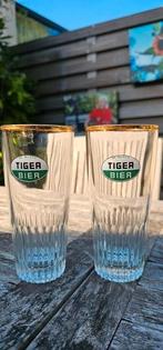 Tiger - bier set van 2 glazen - Brouw. De Blieck Aalst, Ophalen, Gebruikt