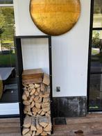 Design haardhoutrek twee stuks ZGAN, Tuin en Terras, Ophalen, Zo goed als nieuw