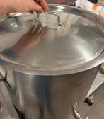 Rvs Kookpot met deksel en aftap kraantje 100liter, Ophalen, Zo goed als nieuw