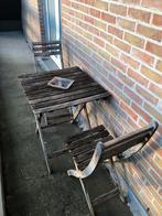 Bistro set teak, Ophalen, Zo goed als nieuw