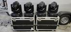 4x LightmaXX Shaft 5R moving head + 2x flightcase, Ophalen, Gebruikt, Licht, Kleur