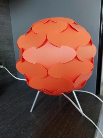 Lampe de table vintage orange Ikea design Fillsta Puzzle 